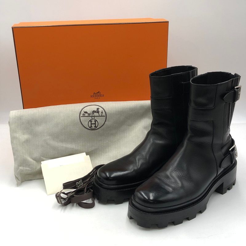 品 HERMES エルメス JAIMY ANKLE BOOTS WS242843ZH ジェイミー アンクルブーツ 靴 183-251015-ks-16-tei
