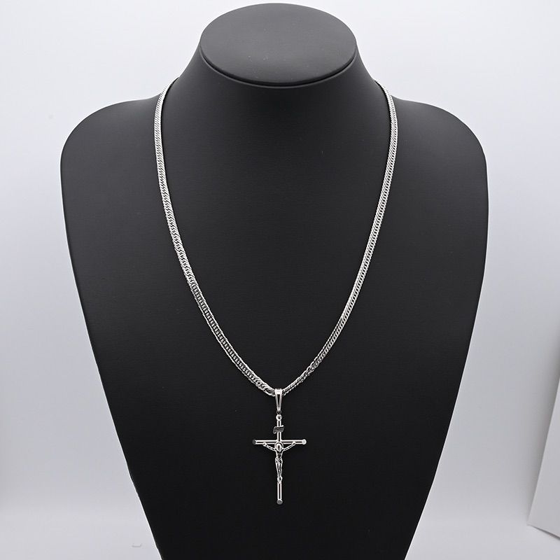 K18WG(ホワイトゴールド) INRI クロス ペンダントトップ(大) 2.7g 新品 