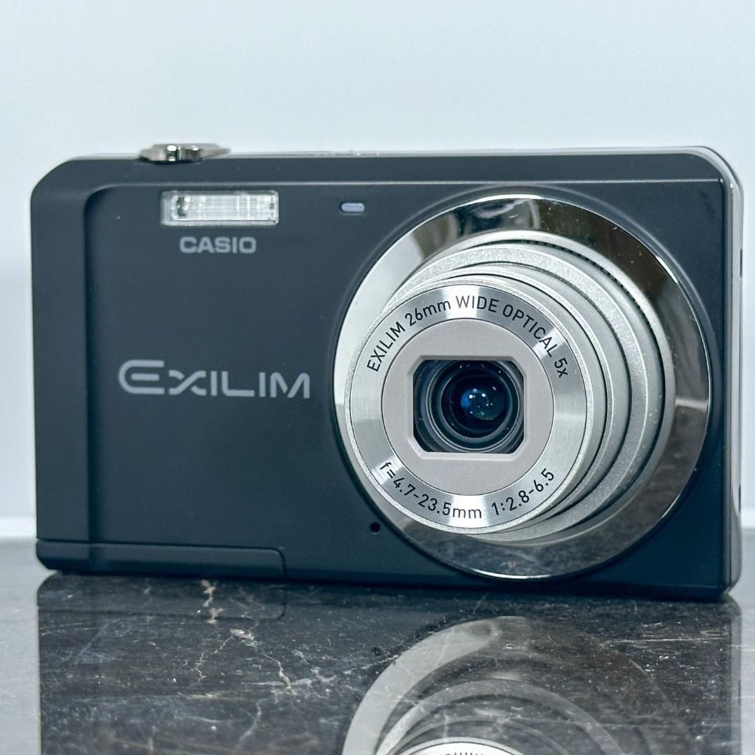 CASIO EXILIM EX-ZS5 ブラック カシオ エクシリム デジタルカメラ コンデジ コンパクトデジカメ カメラ 動作品 広角26mm 光学5倍ズーム スリム 軽量モデル 定番カラー レトロデジカメ