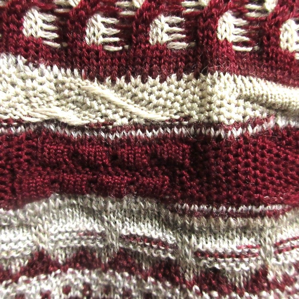MISSONI クルーネック 長袖セーター リーフ柄 総柄 モヘヤ ウール XL 79330001-evidence.jpg