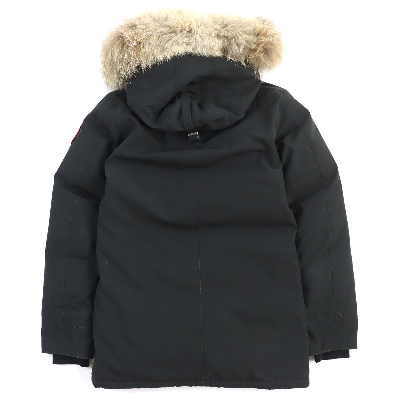 良品△CANADA GOOSE カナダグース 3438JM JASPER ジャスパー ロゴワッペン ファーフーデッド ダウンジャケット ダウンコート  ブラック XS カナダ製 正規品 メンズ - メルカリ