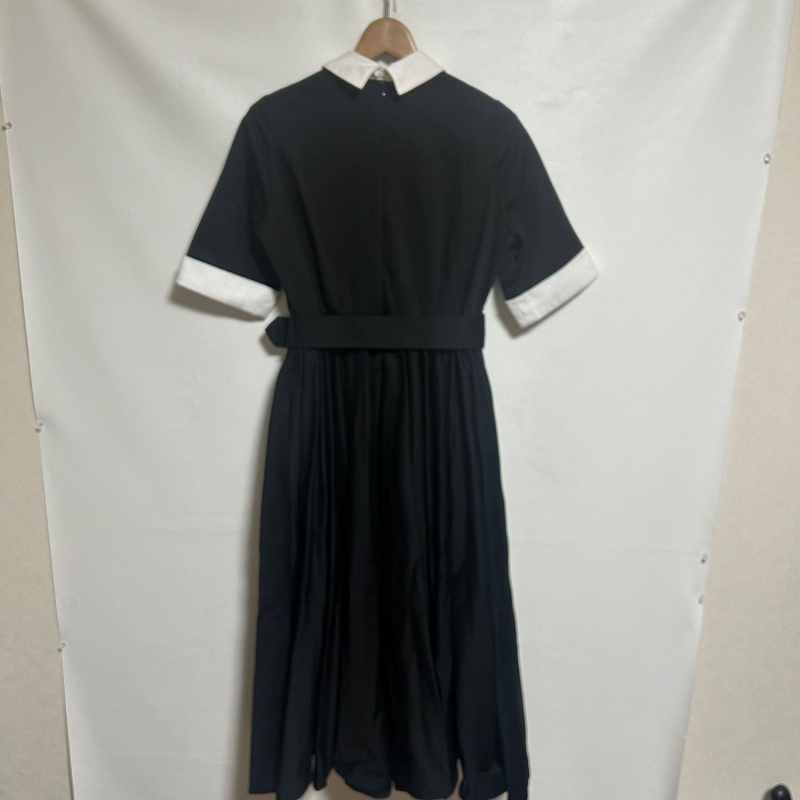 希少】foufou フーフー バイカラーワンピース 半袖 レディース サイズ1 
