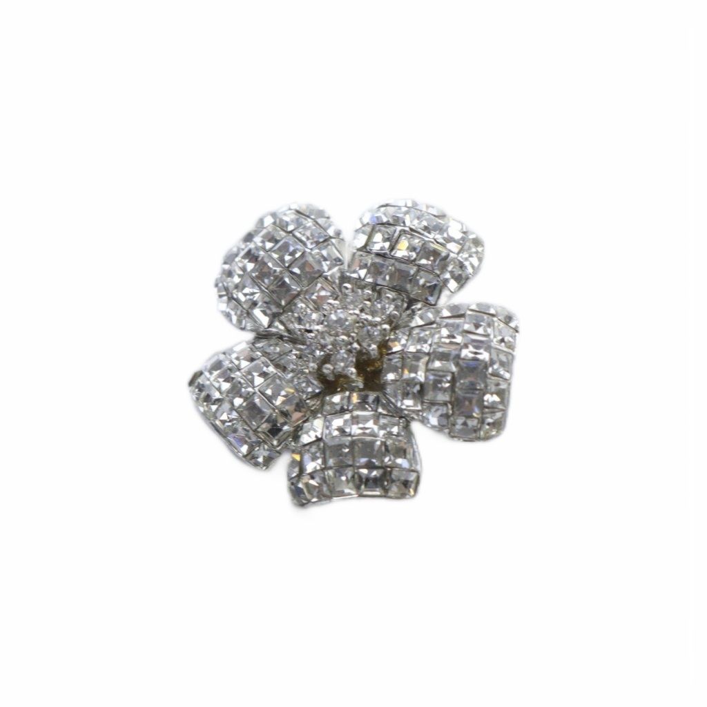 フォクシー FOXEY フラワー ブローチ シルバー色