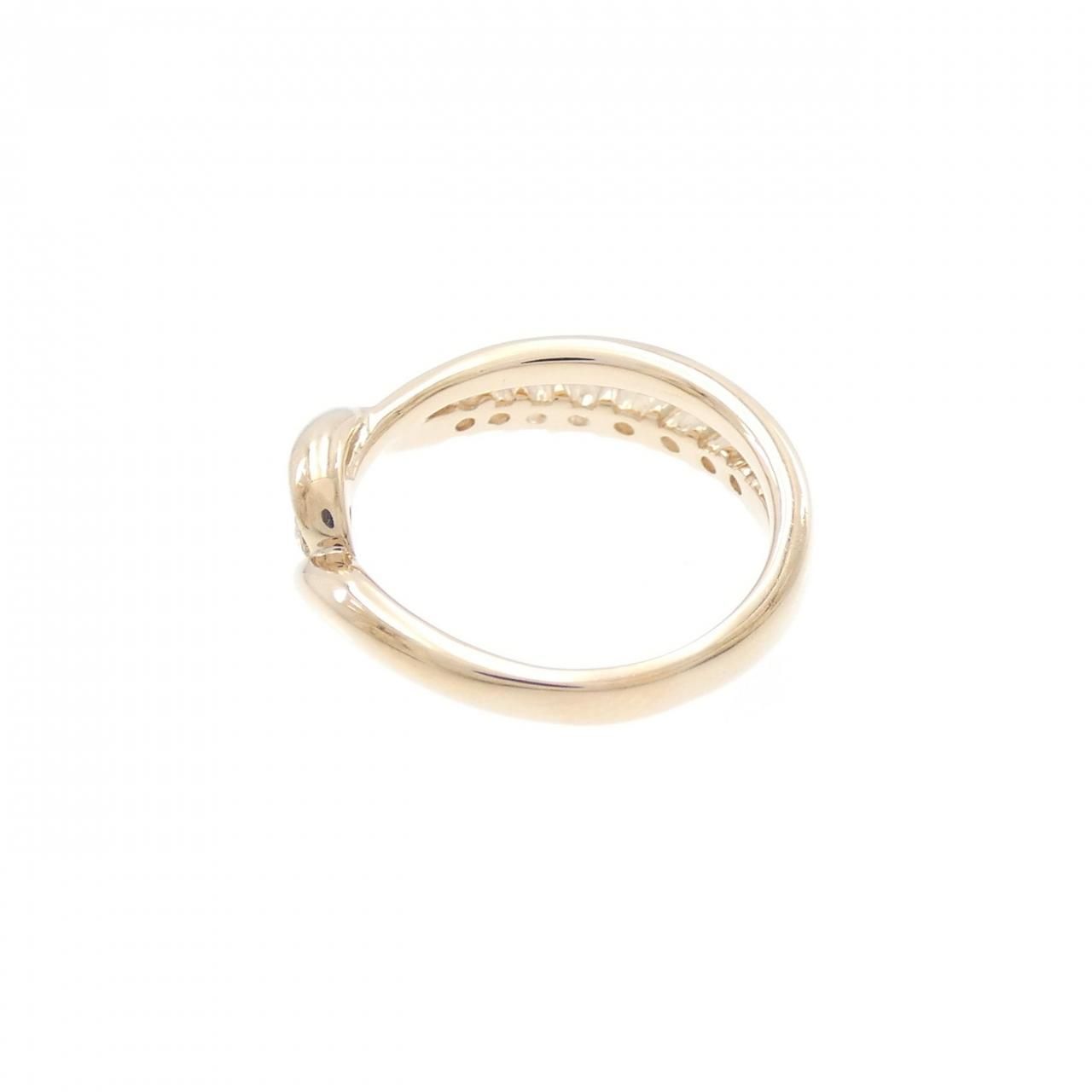 K18PG ダイヤモンド ピンキーリング 0.37CT - メルカリ 