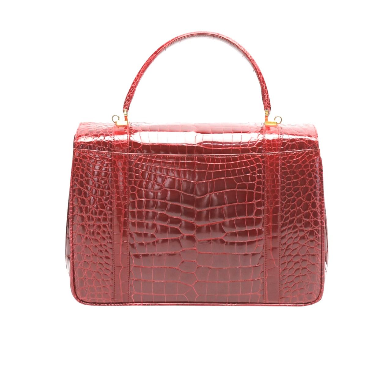 クロコダイル レザー 2WAYバッグ クロコ ハンドバッグ CROCODILE 