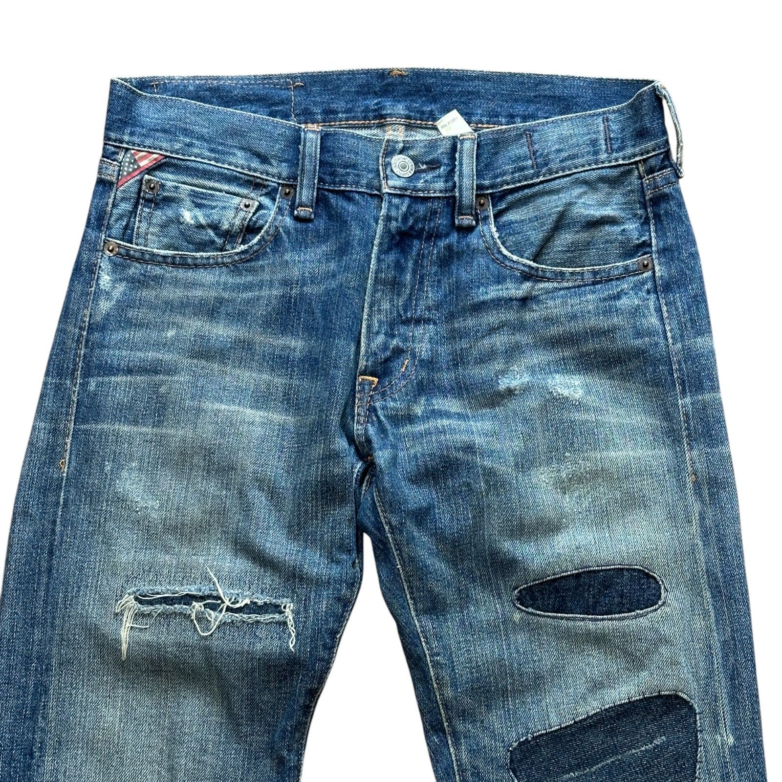 DENIM&SUPPLY RALPH LAUREN SLIM メンズS サイズ27 メキシコ製 リペア 