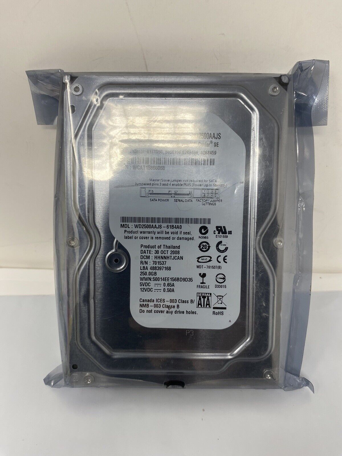 250GB Digital Western SATA | WD Blue 3.5 WesternDigital Caviar 16MB 3.5インチ Hard Cache HDD 16M