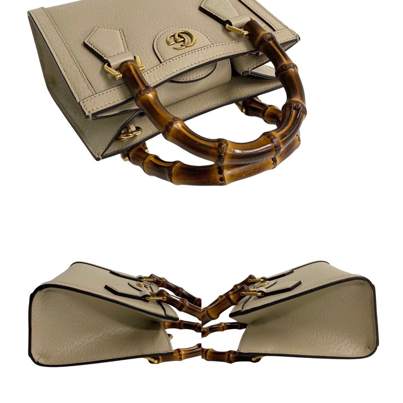 未使用保管品 GUCCI グッチ ダイアナ ミニ トート バンブー
