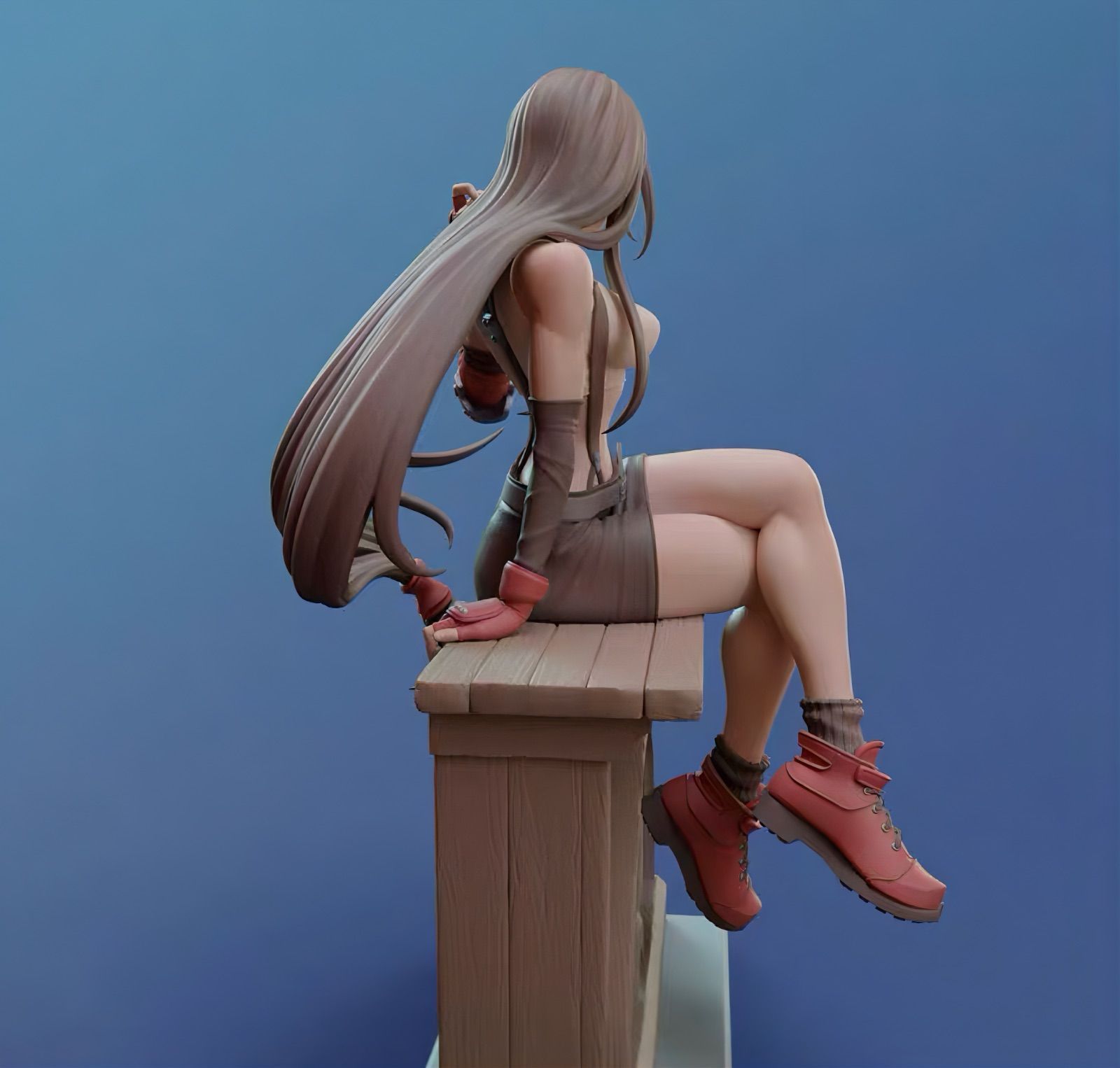 1/8 ガレージキット フィギュア 未塗装 FF ティファ 26cm - メルカリ