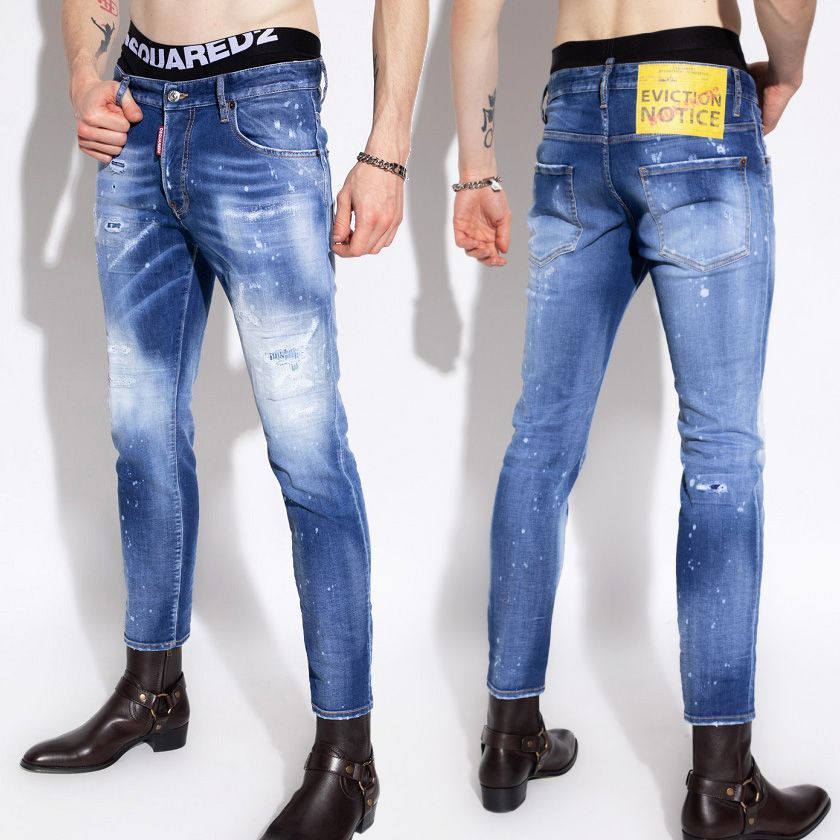 DSQUARED2 ディースクエアード S74LB1060 インディゴ SKATER JEAN 