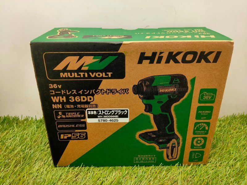 HiKOKI ハイコーキ 36V 充電式 インパクトドライバ ストロングブラック 蓄電池 充電器 ケース別売 WH36DD NNB ♥
