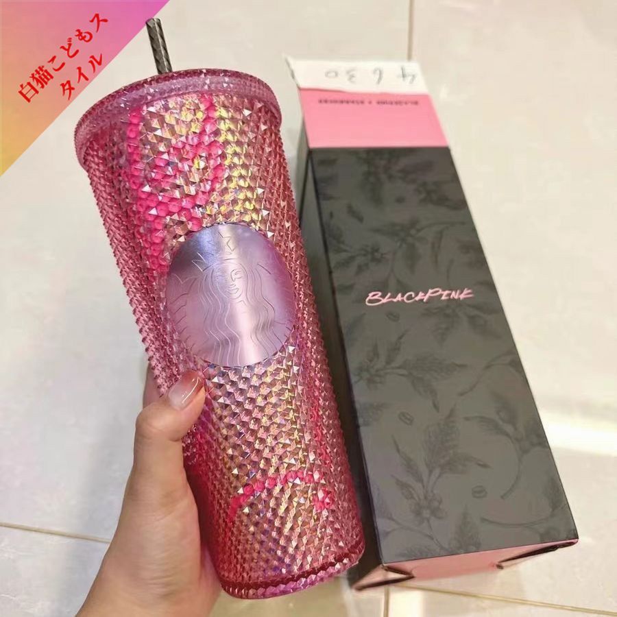 新品未使用 日本未発売 ブラック ピンク BLACKPINK Starbucks