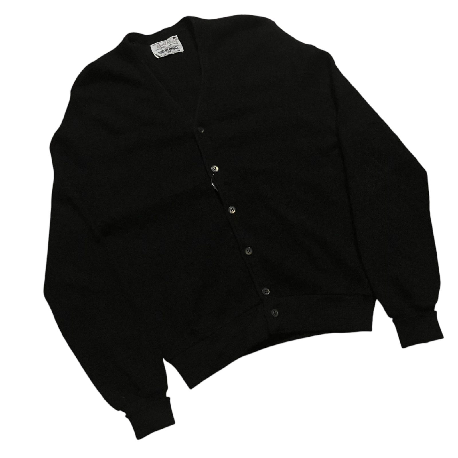 Arnold Palmer/ROBERT BRUCE】70〜80s Wool Alpaca Cardigan M 