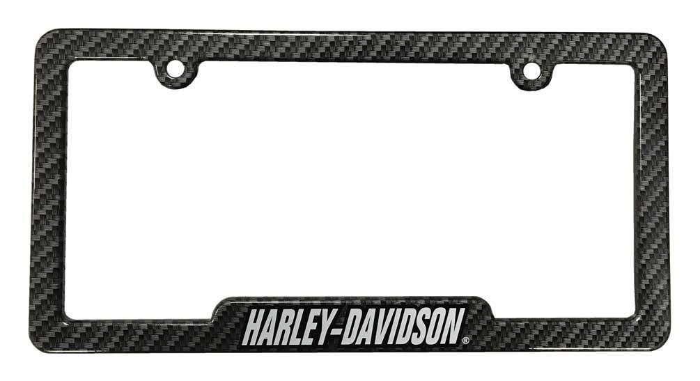 ハーレーダビッドソン カーボンファイバー ルック H-D メタル ナンバープレートフレーム CG42575