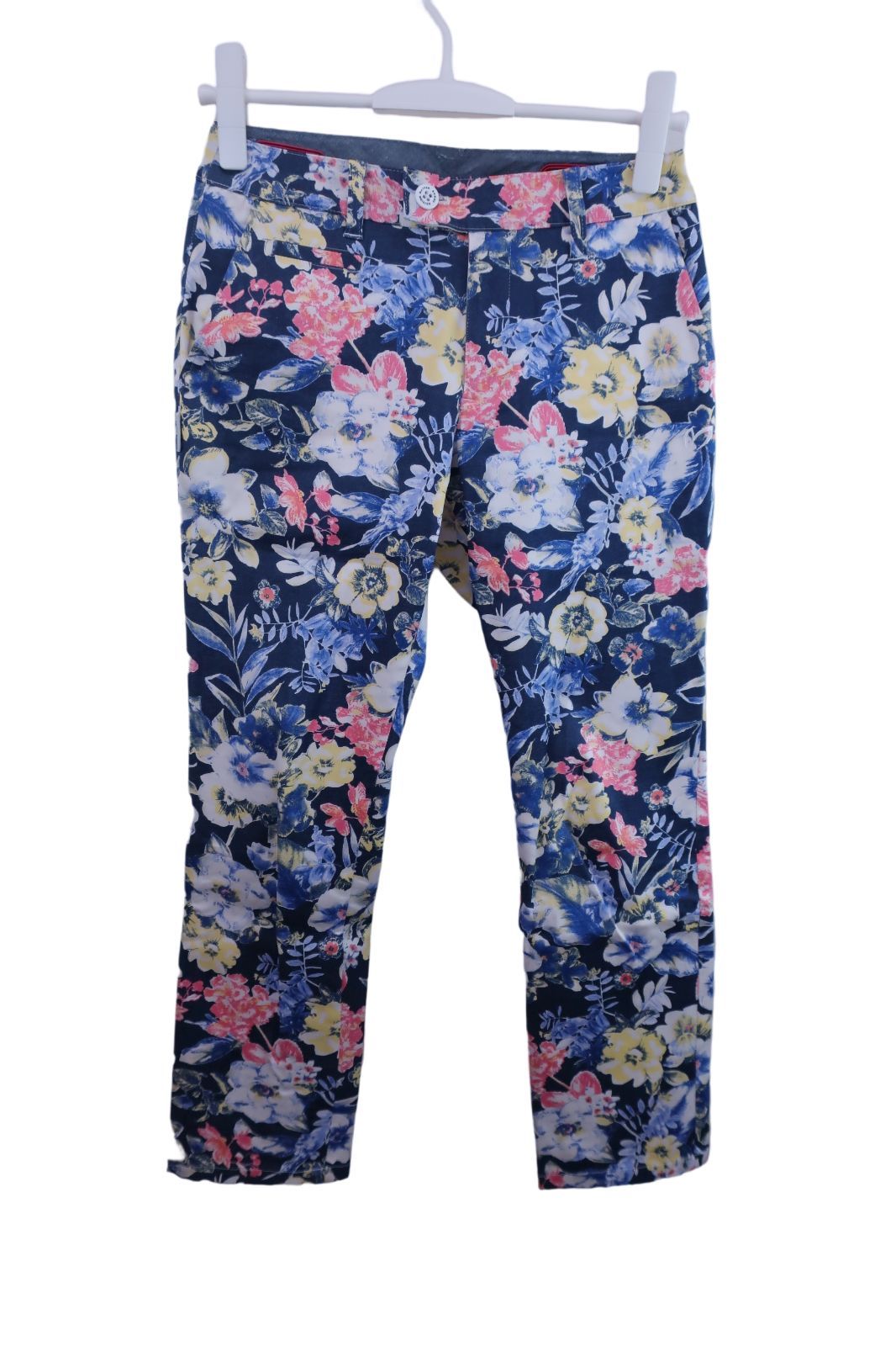 【新品】レディースゴルフ花柄刺繍パンツ（マスターバニーエディション） 美品】MASTER BUNNY EDITION(マスターバニーエディション