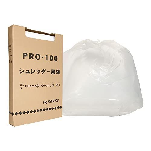 100L_箱型_透明 アルフォーインターナショナル ゴミ袋 シュレッダー用 透明 100L 収納に便利な 箱入り ポリ袋 PR-399 100枚入