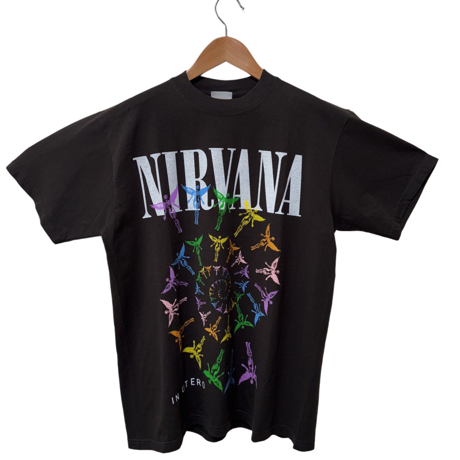 ニルヴァーナ Tシャツ Lサイズ ブラック Nirvana ヘインズ Hanes