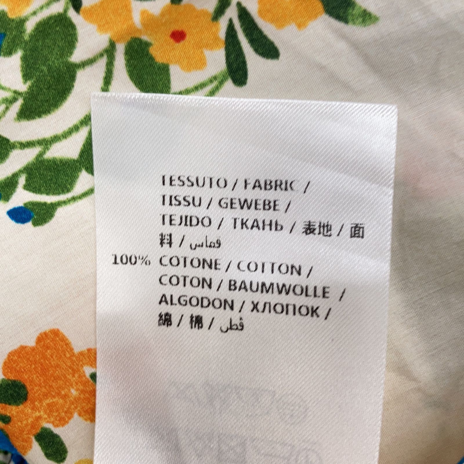  GUCCI グッチ 453982 16年 ｱｲﾎﾞﾘｰ ﾌﾗﾜｰﾌﾟﾘﾝﾄﾊﾟｰﾙﾎﾞﾀﾝｼｬﾂﾜﾝﾋﾟｰｽ 38 その他 その他