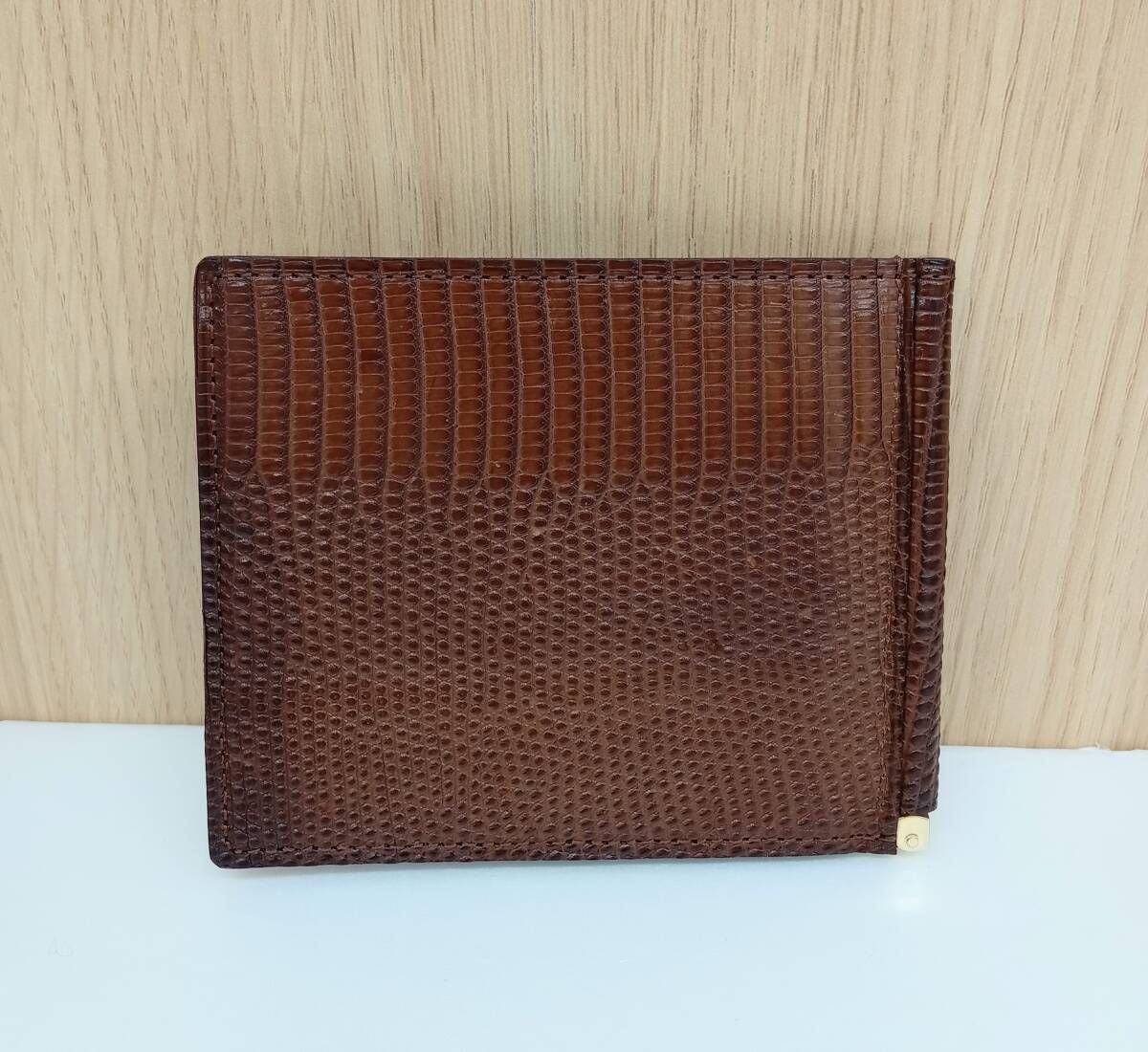 GANZO ガンゾ マネークリップ カードケース LIZARD 6 ブラウン 通年