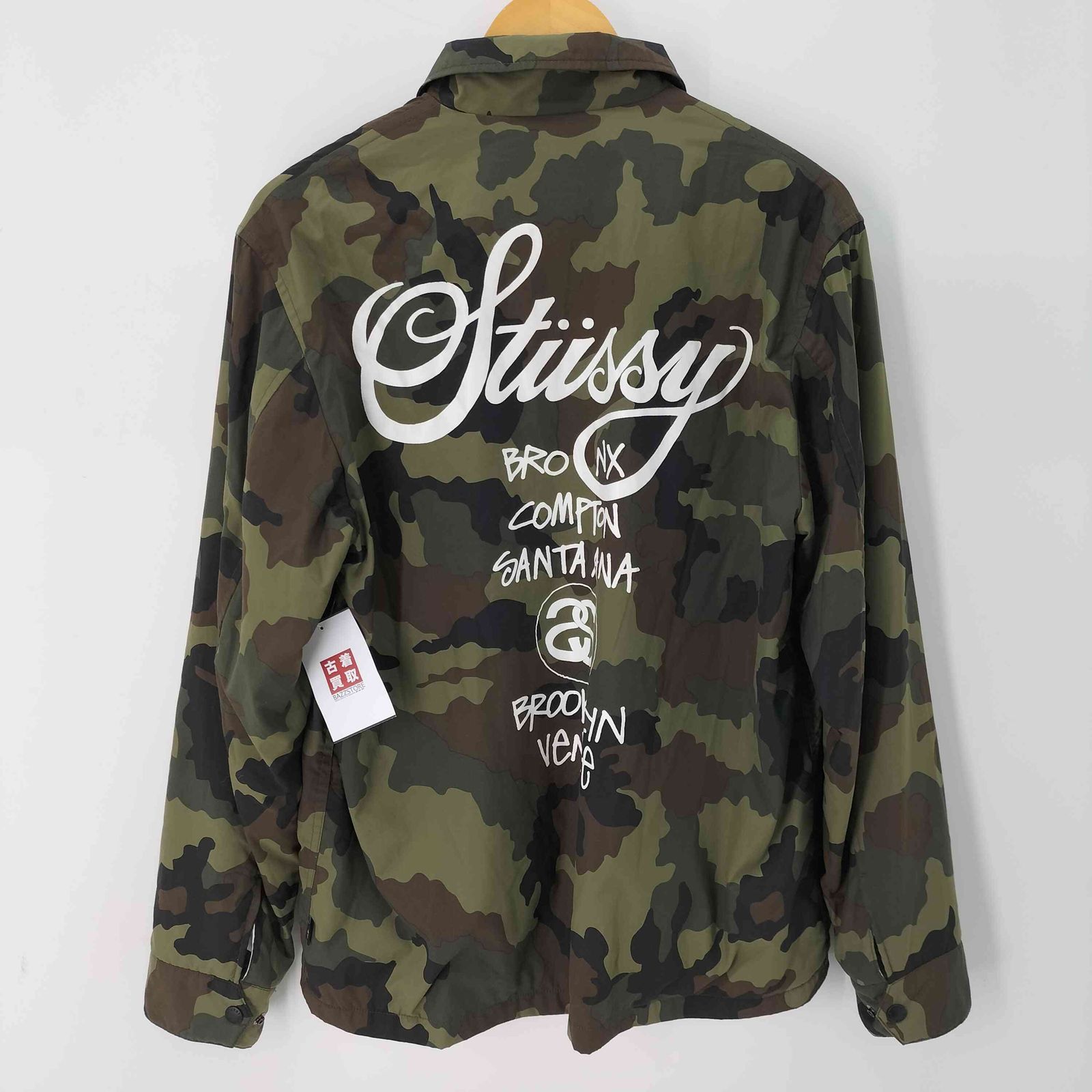 ステューシー Stussy ワールドツアー コーチジャケット カモ柄 メンズ import M