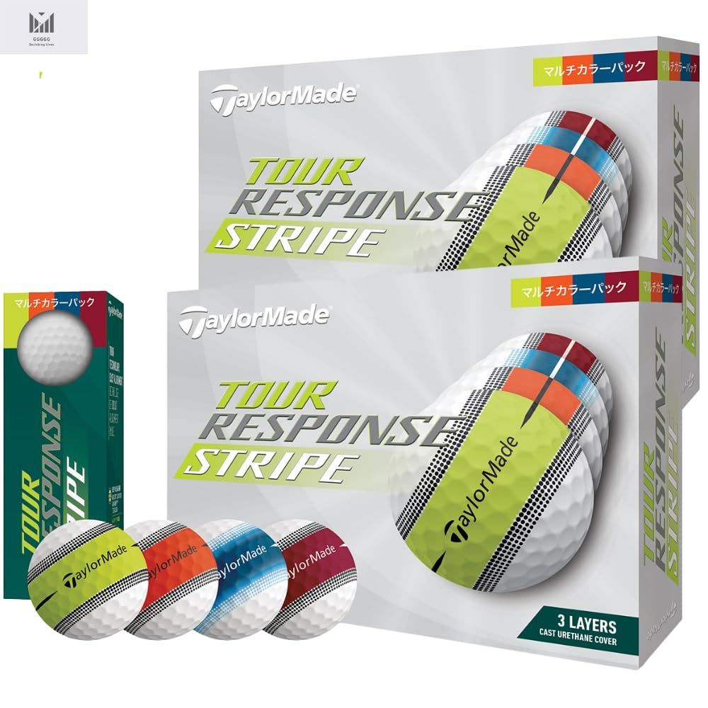 テーラーメイドツアーレスポンスストライプゴルフボール2ダース TaylorMade テーラーメイド 日本正規品 TOUR RESPONSE STRIPE