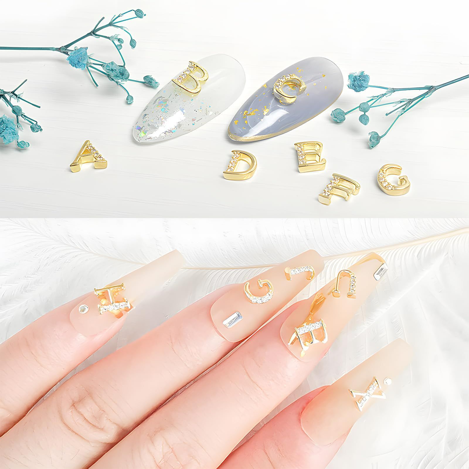 アルファベット 数字 ネイルパーツ Amazon.co.jp: Chisafly 【36点セット】アルファベット A-Z 数字 0-9