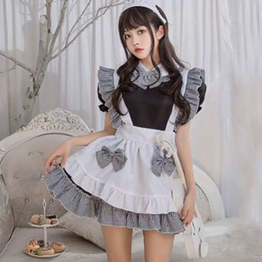 セール 登場から人気沸騰 メイド服 ブラック Mサイズ- コスプレ M