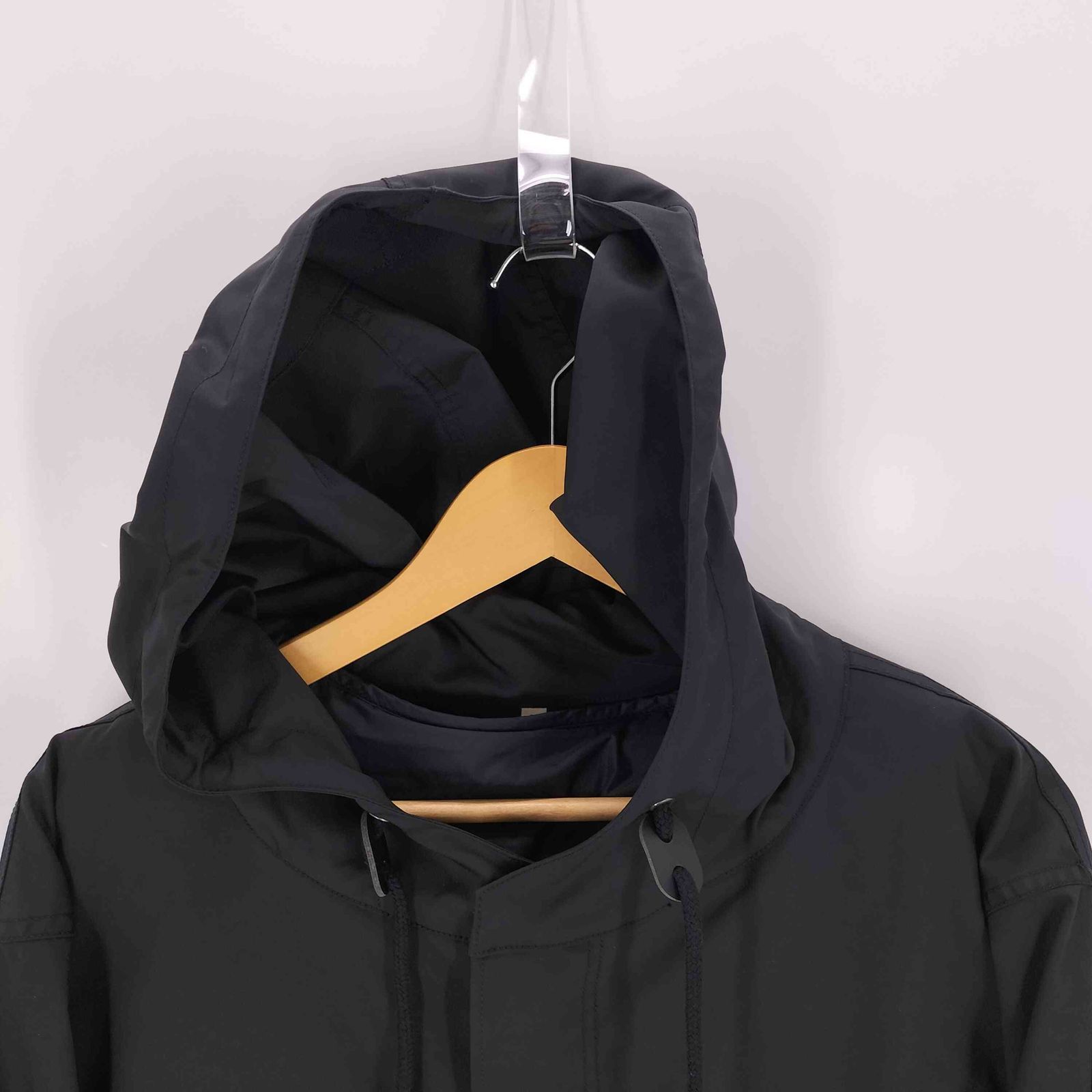 MUJI LABO ムジラボ ライナー付きモッズコート　L 黒 MUJI Labo〕紳士 ライナー付きモッズコート（モッズコート）｜MUJI