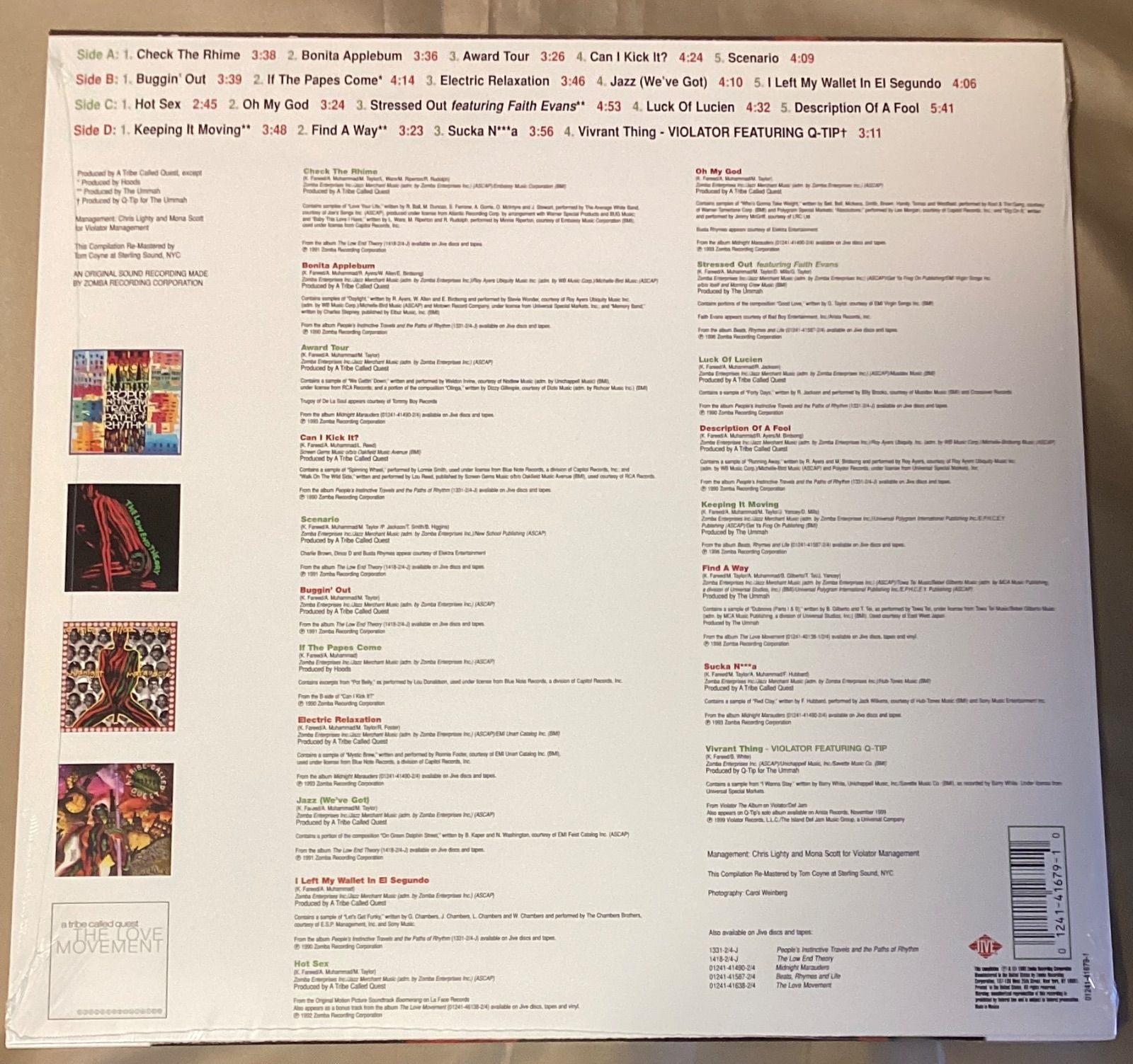 てた 新品未開封品 A Tribe Called Quest the anthology 2枚組