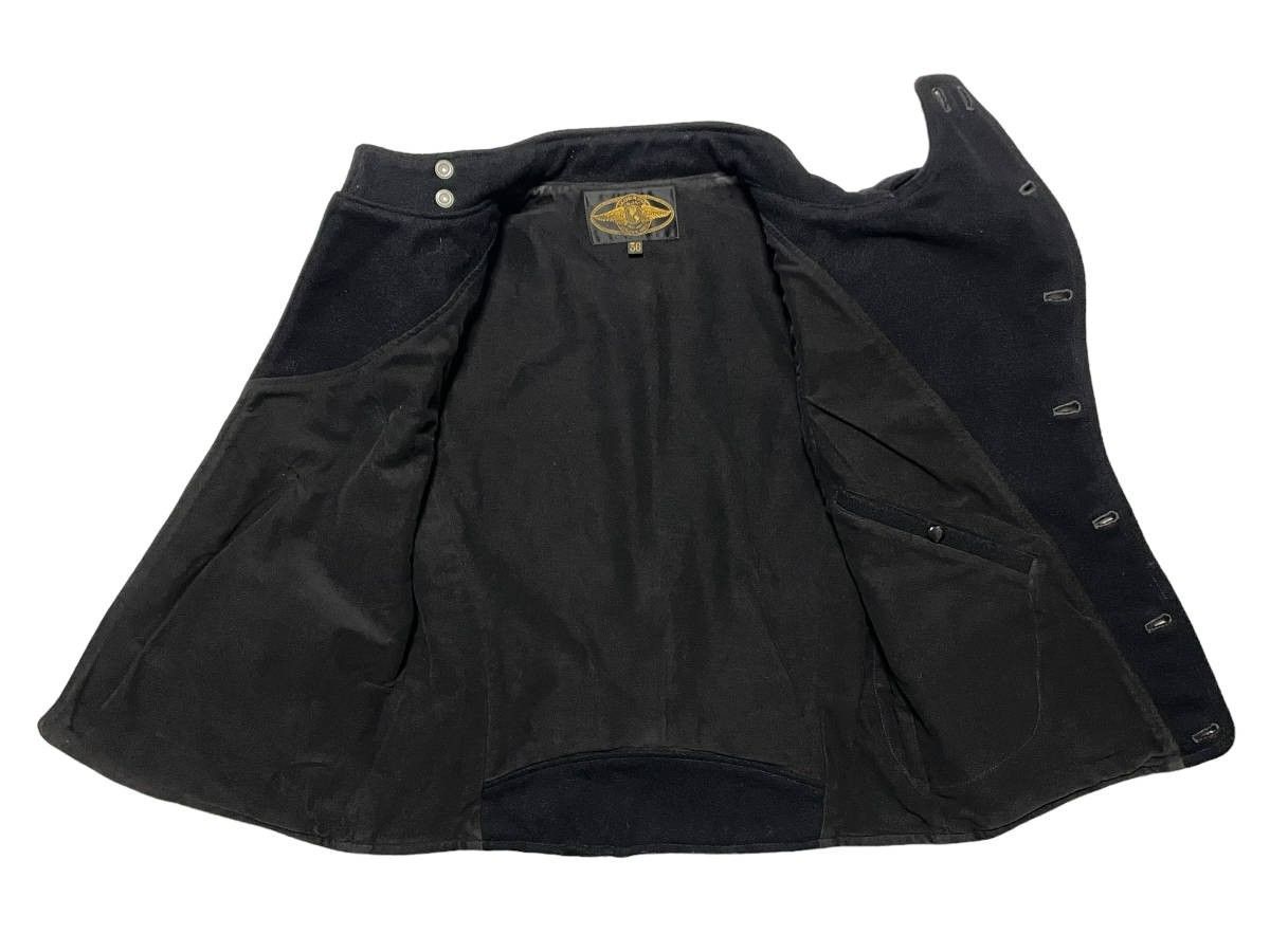 極美品 36 FREEWHEELERS LEATHER TOGS 1631023 CAMEL BACK DEEP NAVY