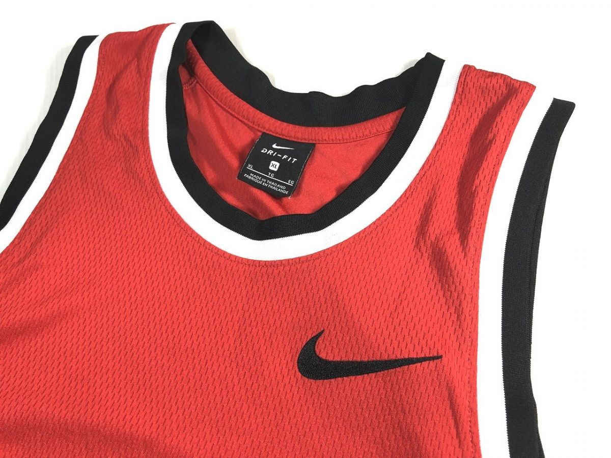 ナイキ NIKE  バスケットボールウェア  赤 XL 美品 中古 送料185円