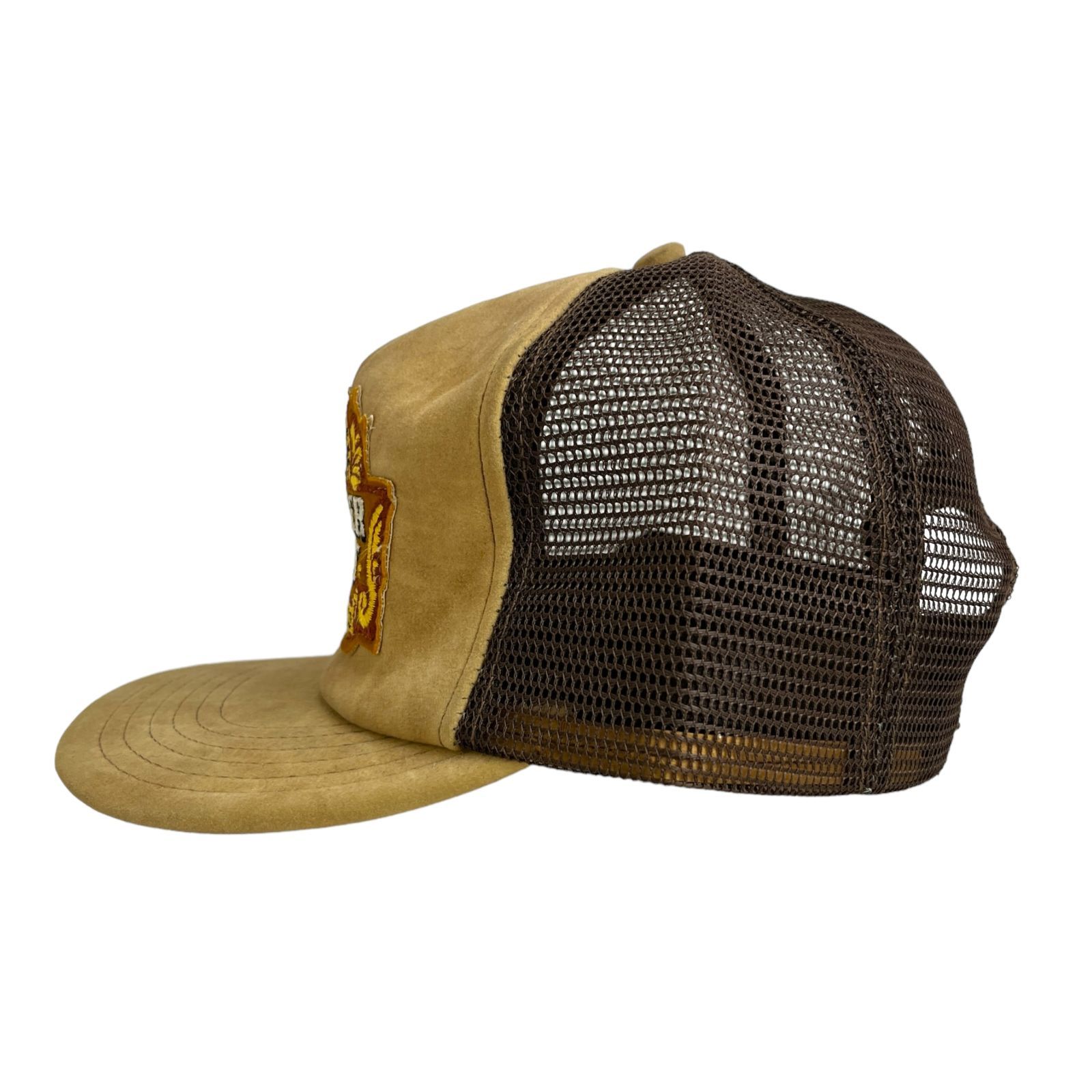 US古着　メッシュキャップ トラッカーキャップ　MULTIBITON 　企業系 70s 80s USA TC ワッペン メッシュ トラッカー キャップ 帽子 ブルー