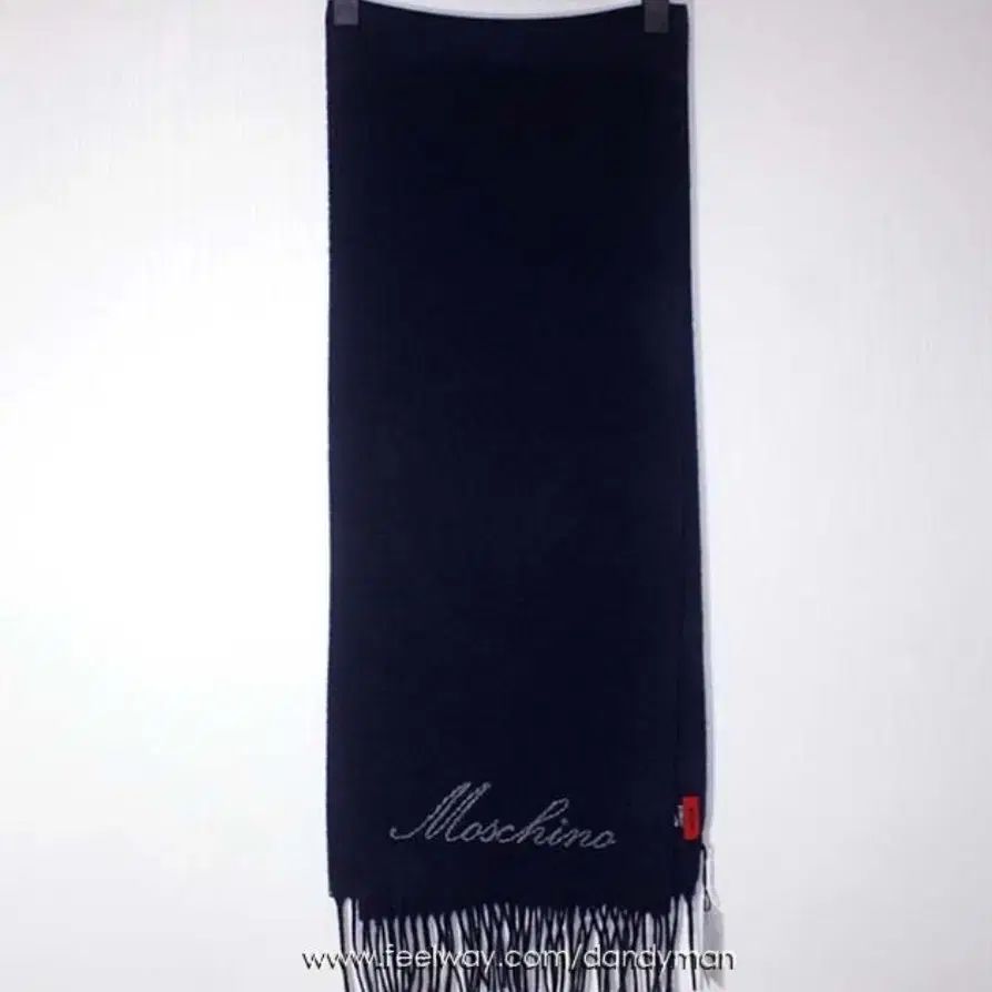 ♥ モスキーノ ネイビー ウール マフラー