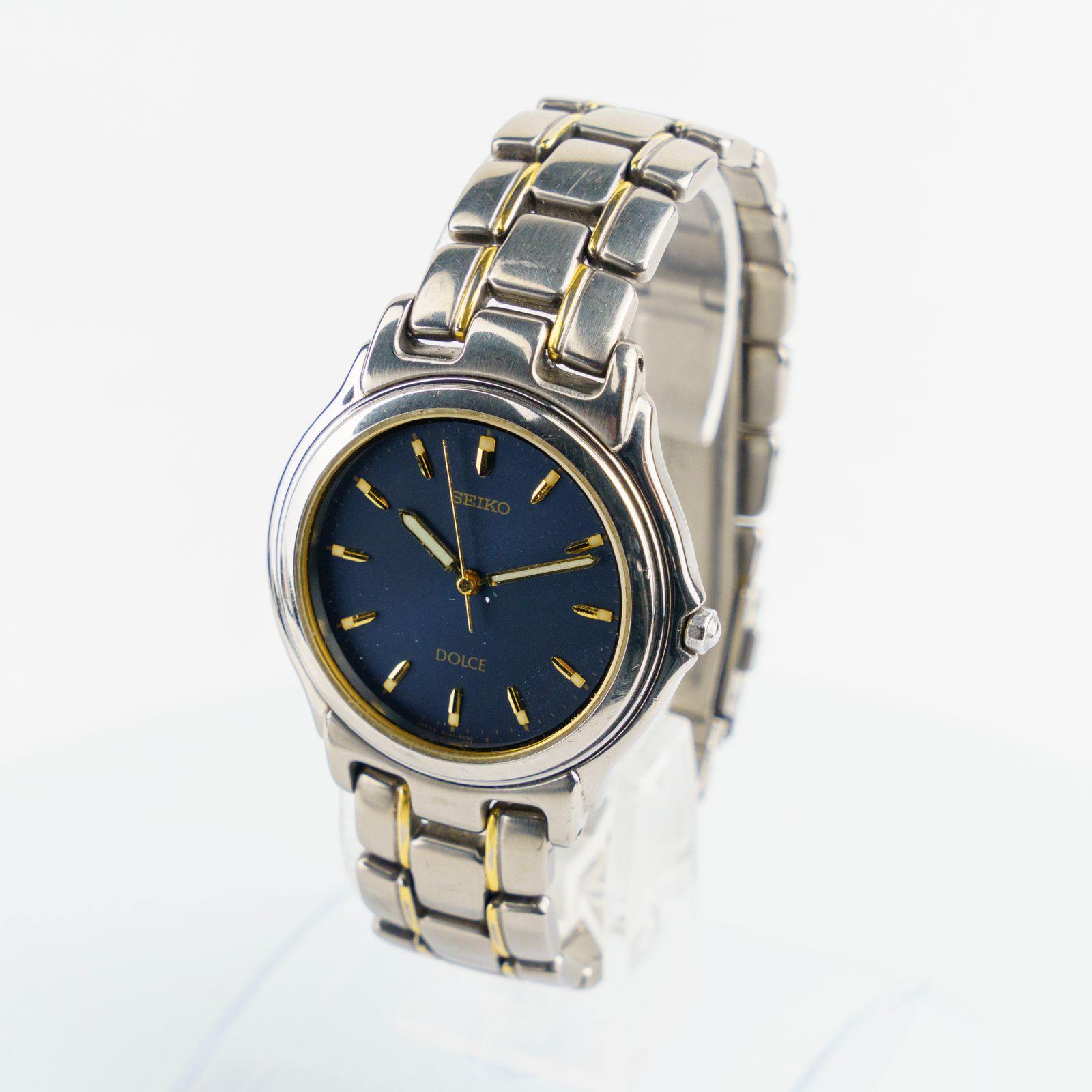 セイコー ドルチェ Seiko Dolce 5E31-6E90 ブラック メンズ クォーツ 1990年代 自動巻き 1550