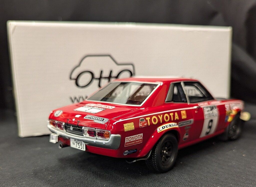 OttO mobile 1/18 トヨタ セリカ 1600GT TA22 RAC 1973 (レッド
