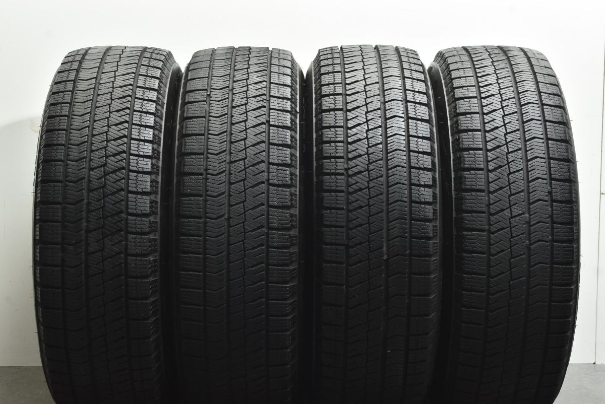 【バリ溝】グラス 15in 5J +43 PCD100 ブリヂストン ブリザック VRX2 195/65R15 30プリウス カローラツーリング スポーツ インプレッサ