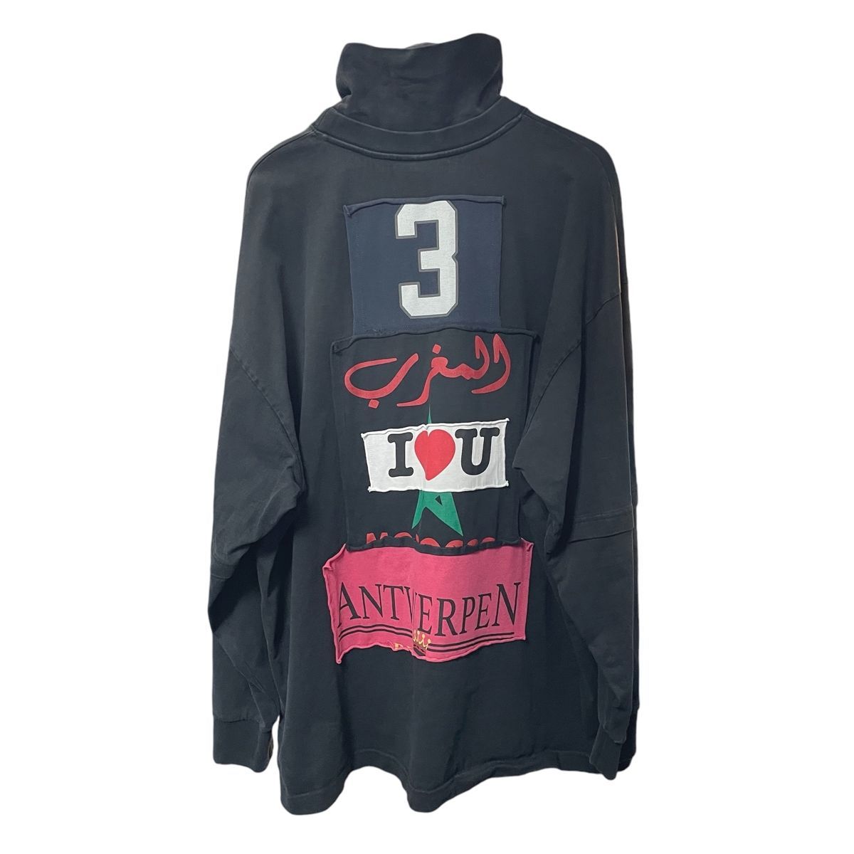 中古】 VETEMENTS ヴェトモン パッチワーク タートルネック