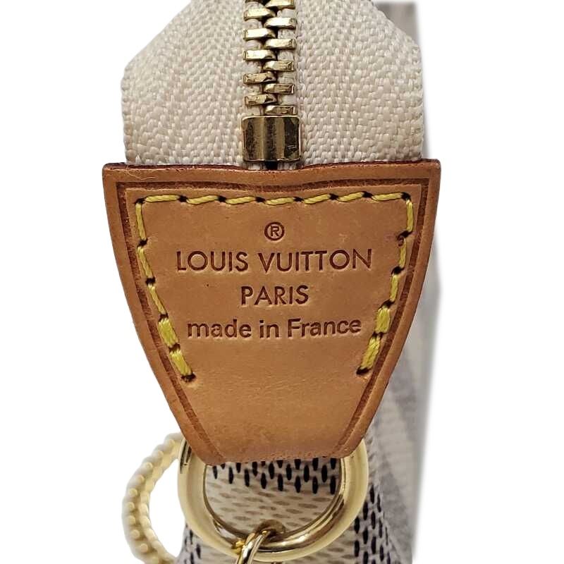 LOUIS VUITTON ルイ ヴィトン ダミエ アズール ミニ ポシェット アクセソワール N58010 中古 極美品 ポーチ 32403K168