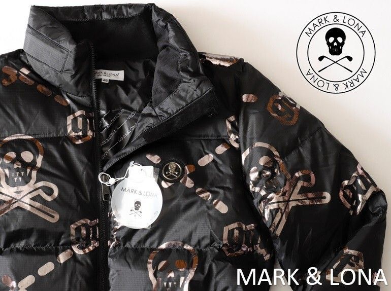 2025年のクリスマスの特別な衣装 MARK&LONA 50/XL（ゴルフ 黒 ブルゾン ゴルフ マーク&ロナ メンズウェア