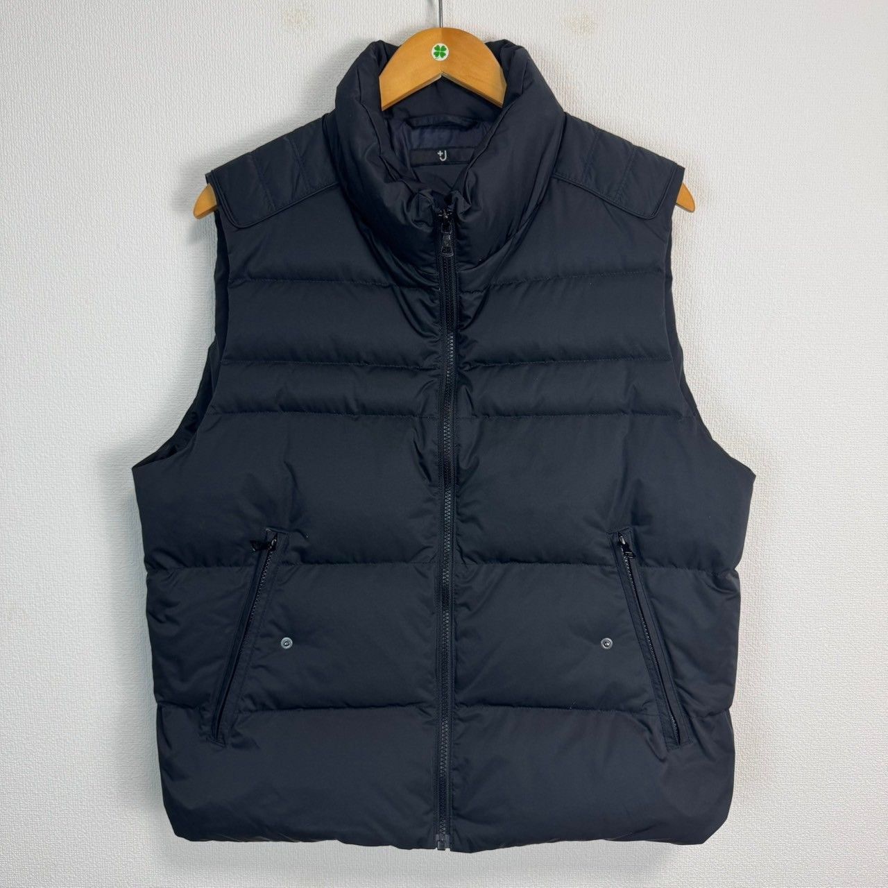 UNIQLO +Ｊダウンベスト黒　ジルサンダー UNIQLO - ユニクロ ジルサンダー ダウンベストの通販 by Leo's shop