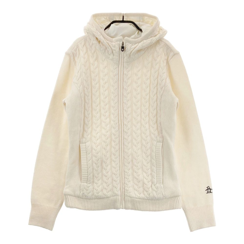 サイズ M MUNSING WEAR マンシングウェア ニットジャケット ホワイト系 240101431047 ゴルフウェア レディース ストスト