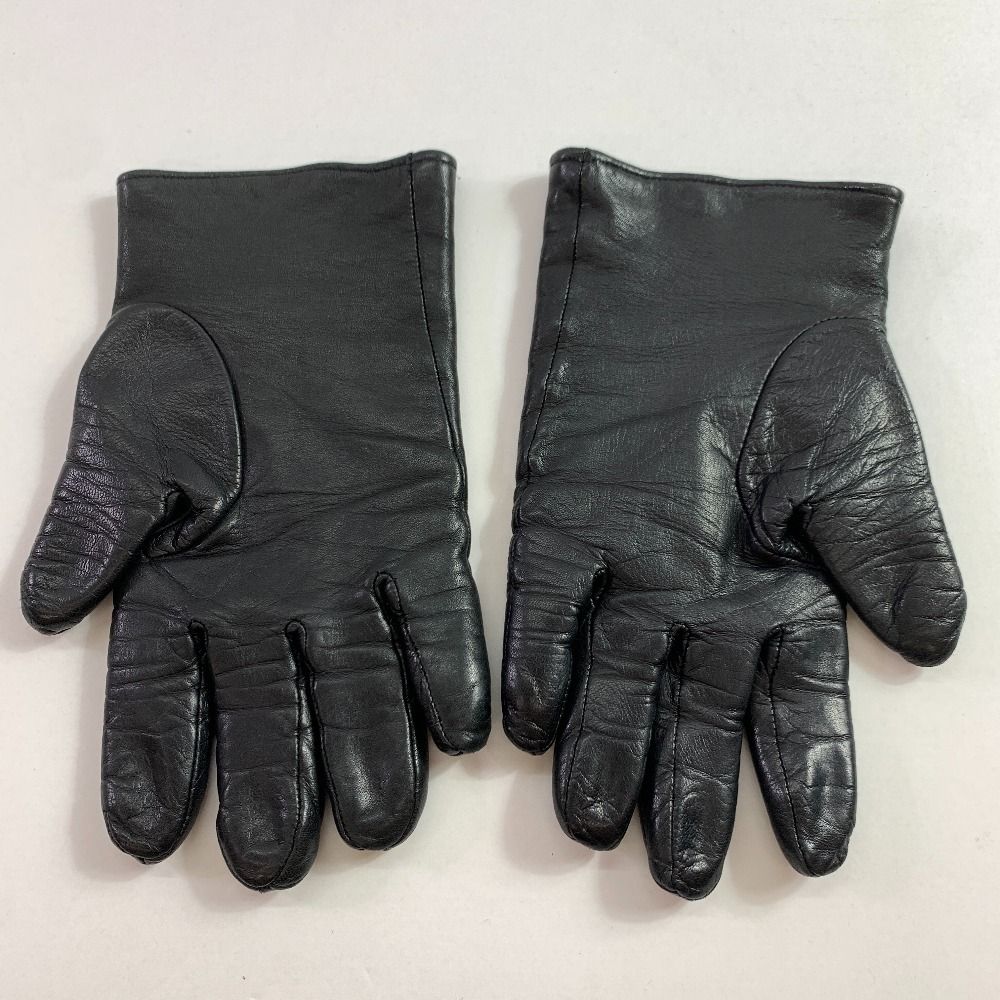 ここで新しい製品を取得! 04w4923▽ UK発 BAKER BROWNE ベイカーブラウン 老舗ブランド レザーグローブ 手袋 ブラック レディース 八王子店