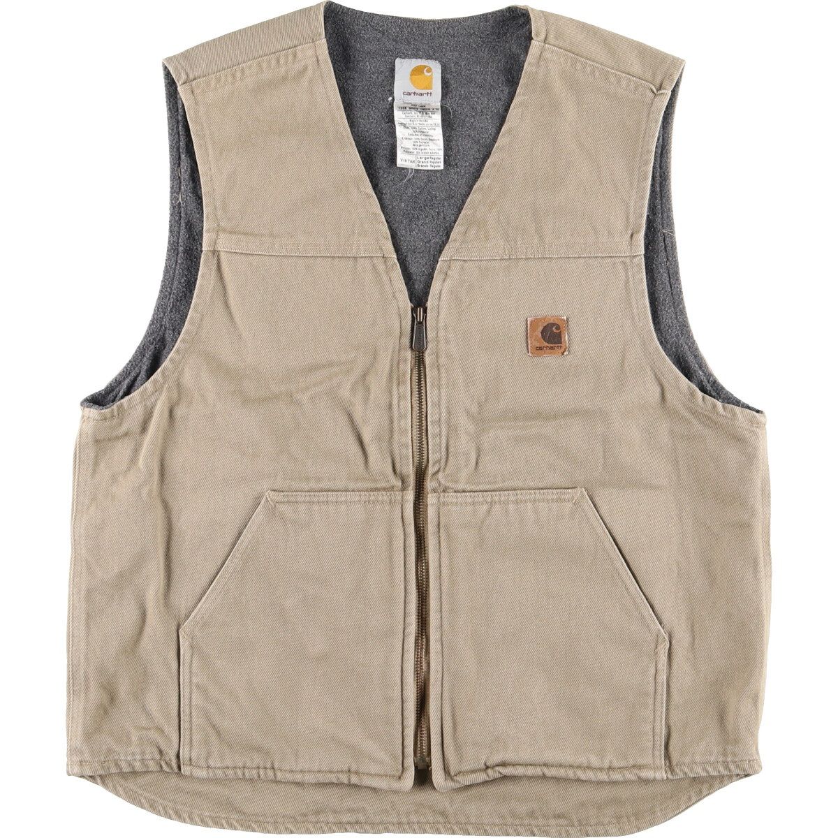 古着 90年代 カーハート Carhartt ダック地ベスト USA製 メンズL