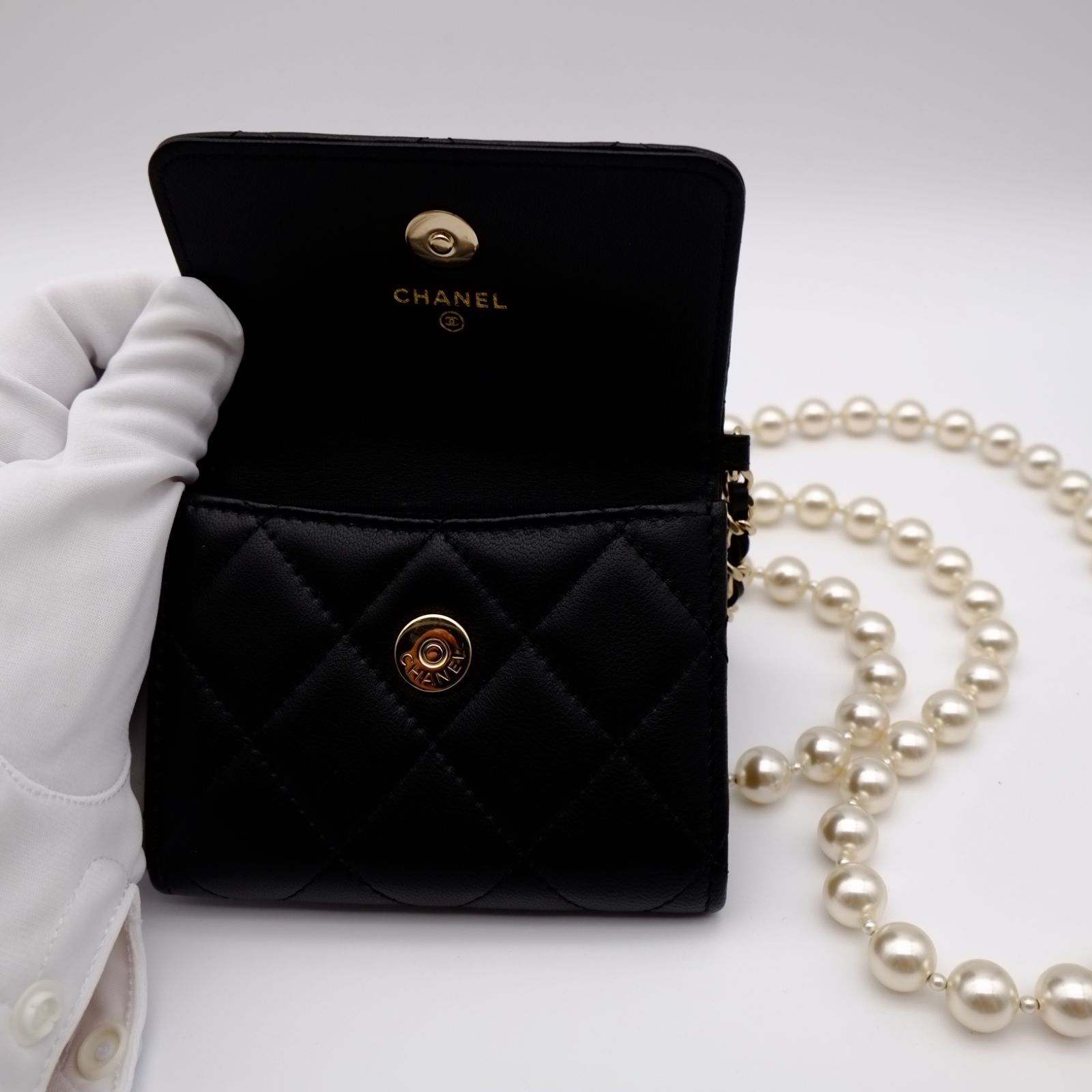 CHANEL シャネル チェーンウォレットミニ ボールチェーン 財布カードケース CHANEL【ミニチェーンウォレット】カードケース (CHANEL/カード