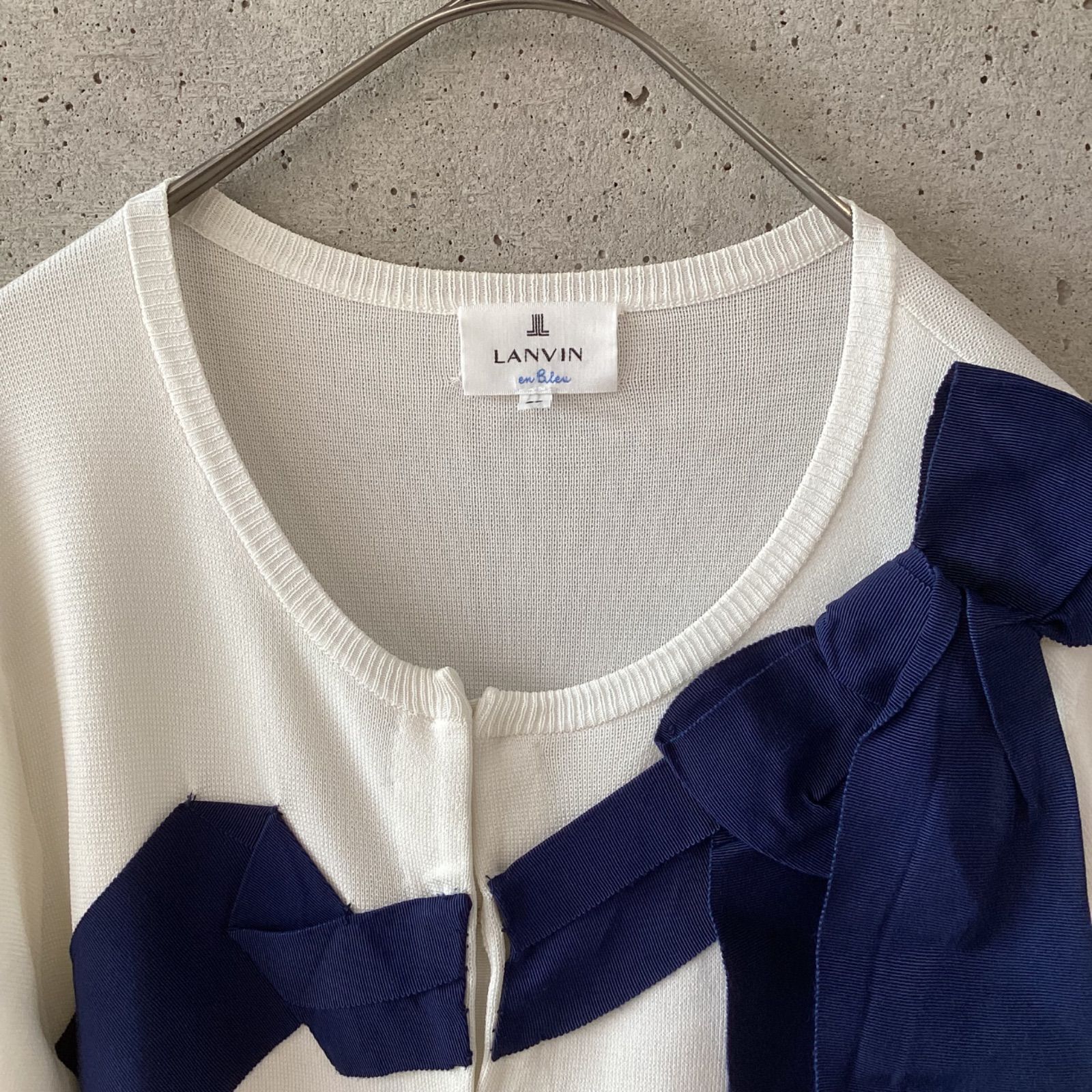 いちご♡ランバンオンブルー♡リボン カーディガン いちご♡ランバンオンブルー♡リボン カーディガン LANVIN en