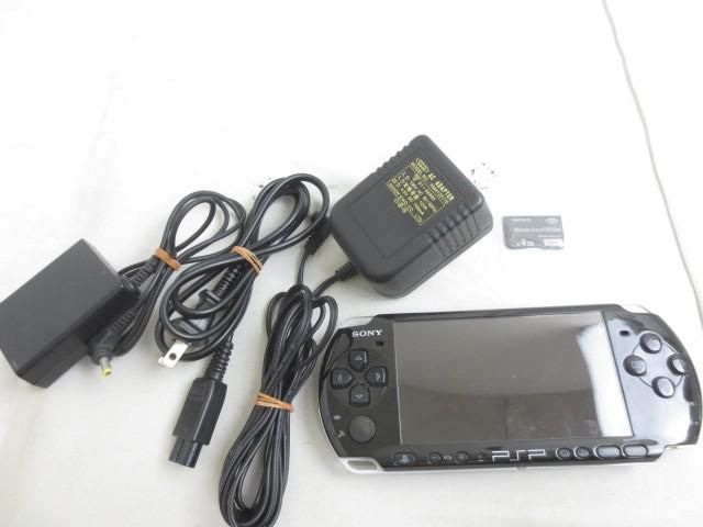 中古品 ゲーム PSP 本体 PSP3000 ピアノブラック 動作品 充電ケーブル 