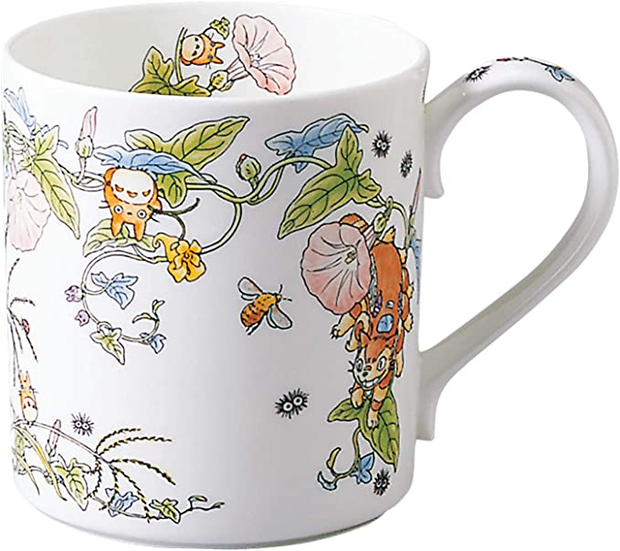 サイズ/W8.5cm xH9.4cm 02:マグカップ Noritake ノリタケ マグカップ 400㏄ となりのトトロ ひるがお編 電子レンジ対応  1個 ボーンチャイナ T97265/4660-4 ::38053
