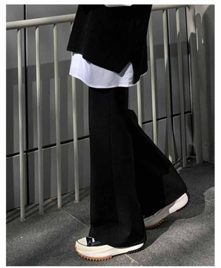 メンズ フレアパンツ スラックス シューカットパンツ ボトムス