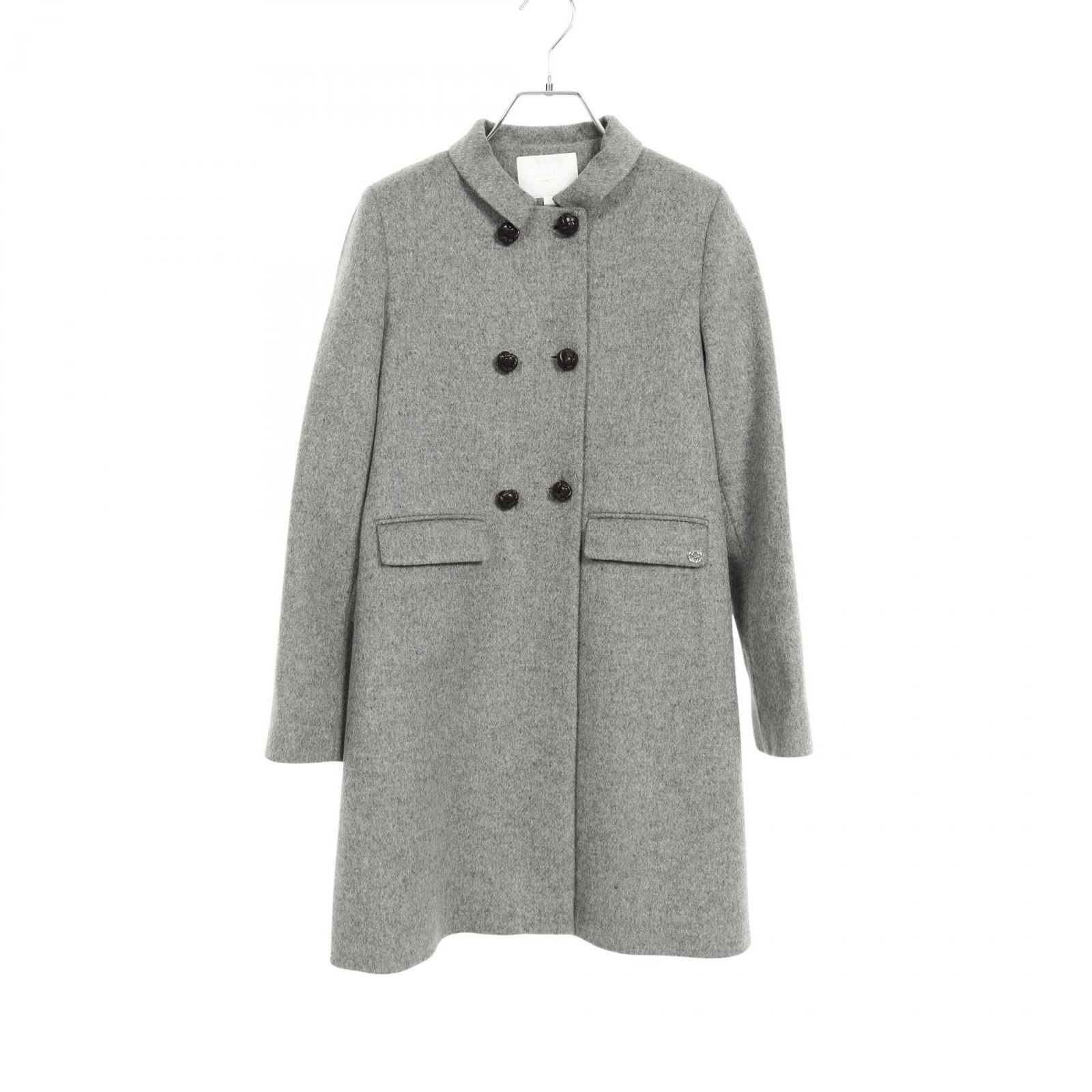 グッチ GUCCI 388702 グレー ウール コート キッズ レディース