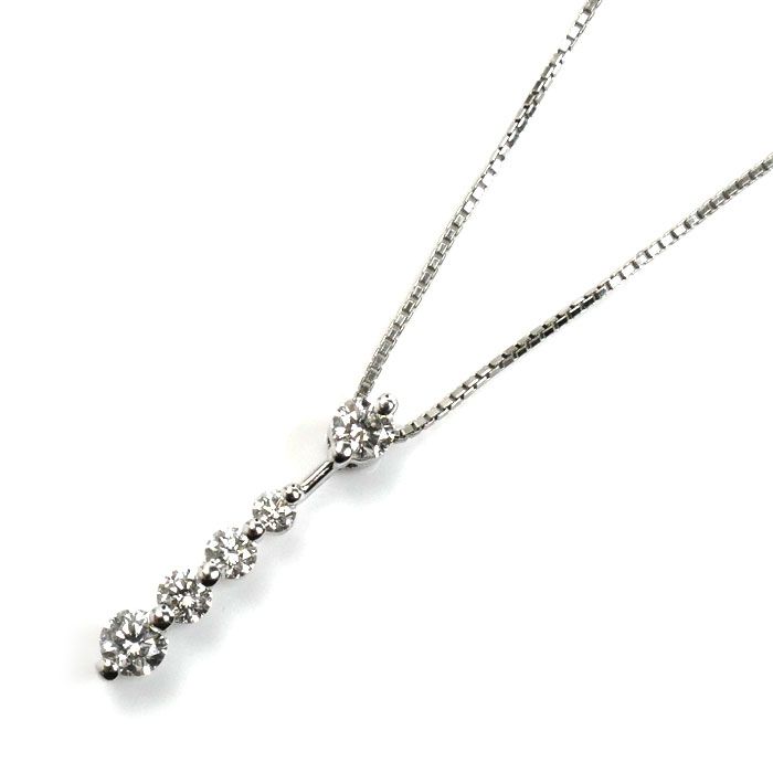 セイコージュエリー Pt900/850 ネックレス ダイヤモンド0.40ct 3.9g  